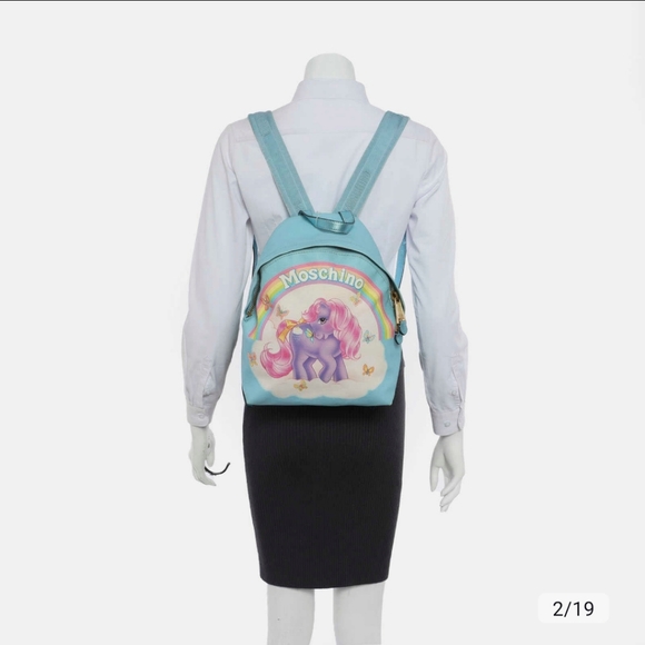 Moschino little pony blue backpack loves my little pony - Picture 5 of 14